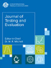 JOURNAL OF TESTING AND evalsUATION