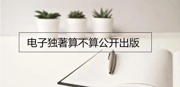电子独著算不算公开出版