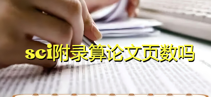 sci附录算论文页数吗