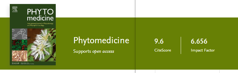 phytomedicine位于sci几区，影响因子是多少