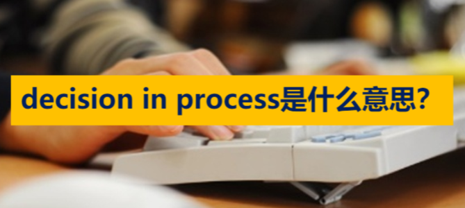 decision in process是什么意思