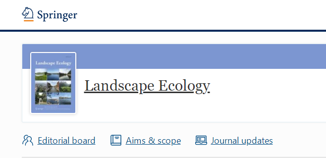 Landscape Ecology杂志改为open access了吗？