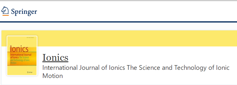 ionics期刊属于SCI几区