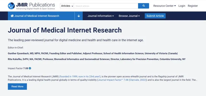 J Med Internet Res影响因子