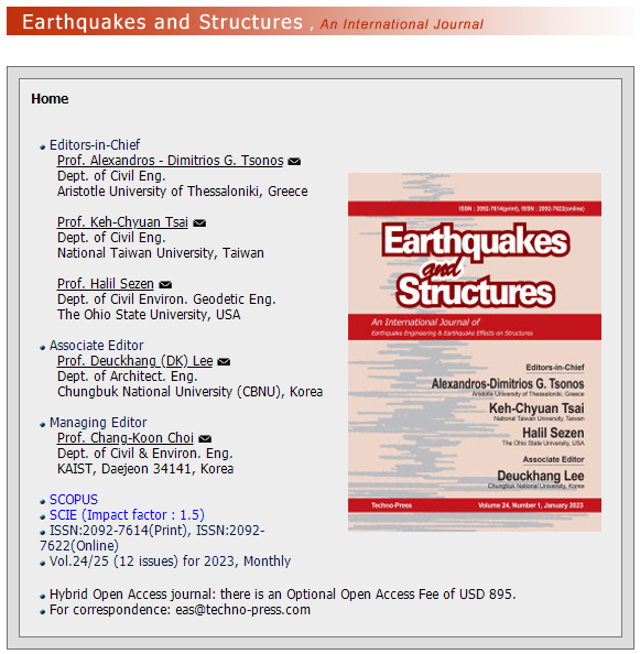 Earthquakes And Structures怎么样