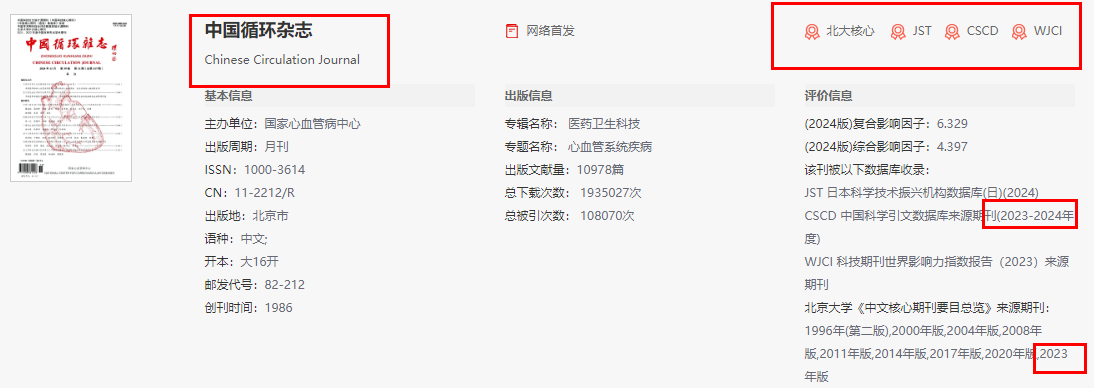 中国循环杂志