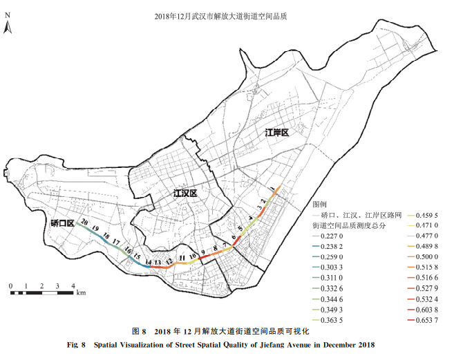解放大道街道空间品质可视化