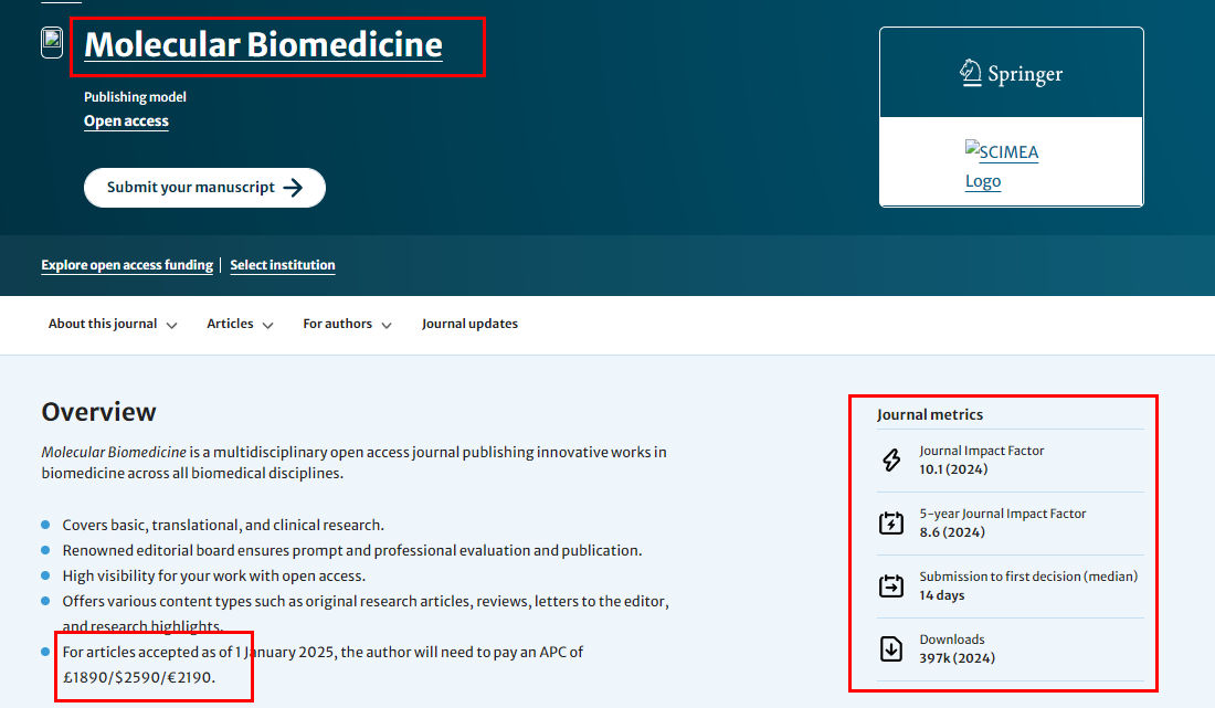 Molecular Biomedicine