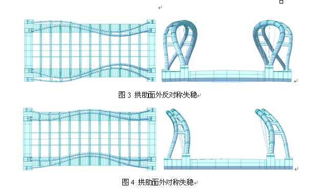 拱肋面模型图