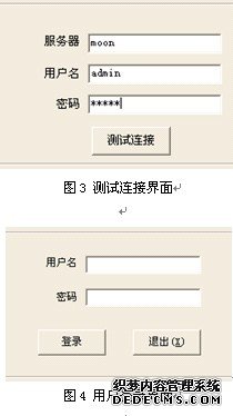 用户测试界面