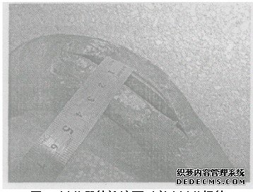 图2过热器管迎流面下弯头过热爆管